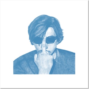 Adam Driver in Blue Posters and Art